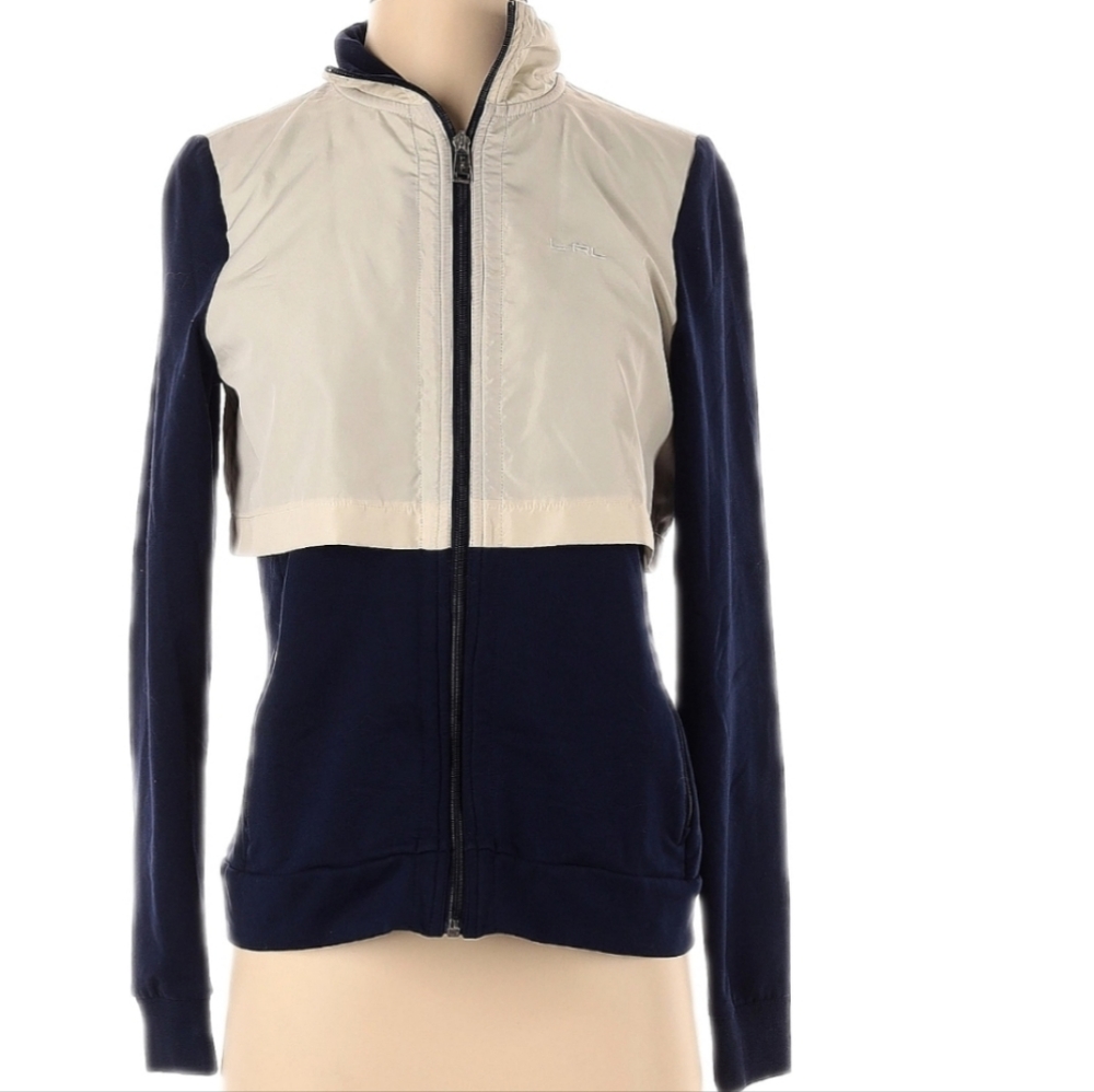 Lauren Ralph Lauren L-RL Active Women's FullZip Windbreaker Bomber Jacket,  Sz L